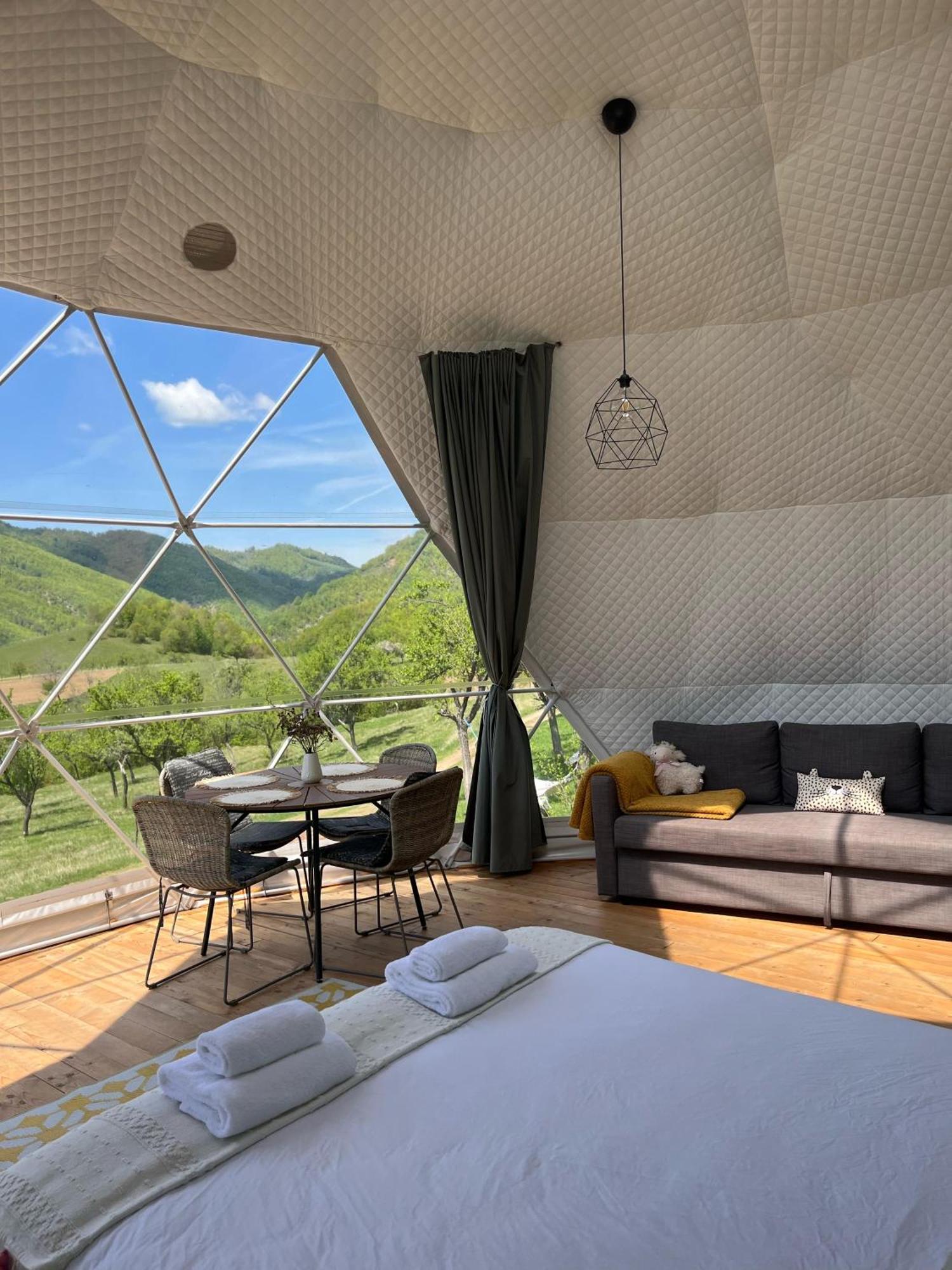 Tranquil Dome - Manta'S Retreat Glamping Cornereva Hotell Exteriör bild